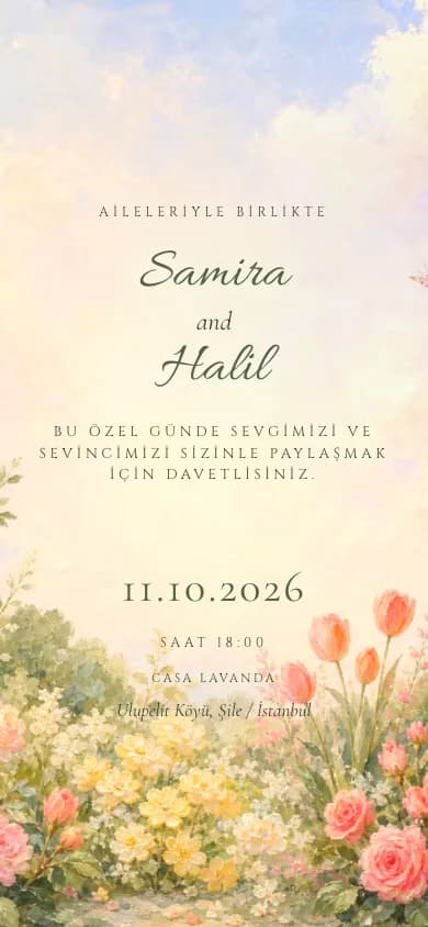 Eden gerçek davetiye önizlemesi