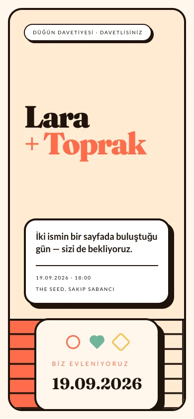 Ludo gerçek davetiye önizlemesi